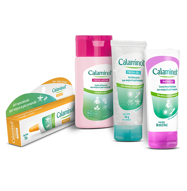 LabVita Productos Calaminol Hidraliv, Picaliv, Fresh Gel y Fresh Lotion